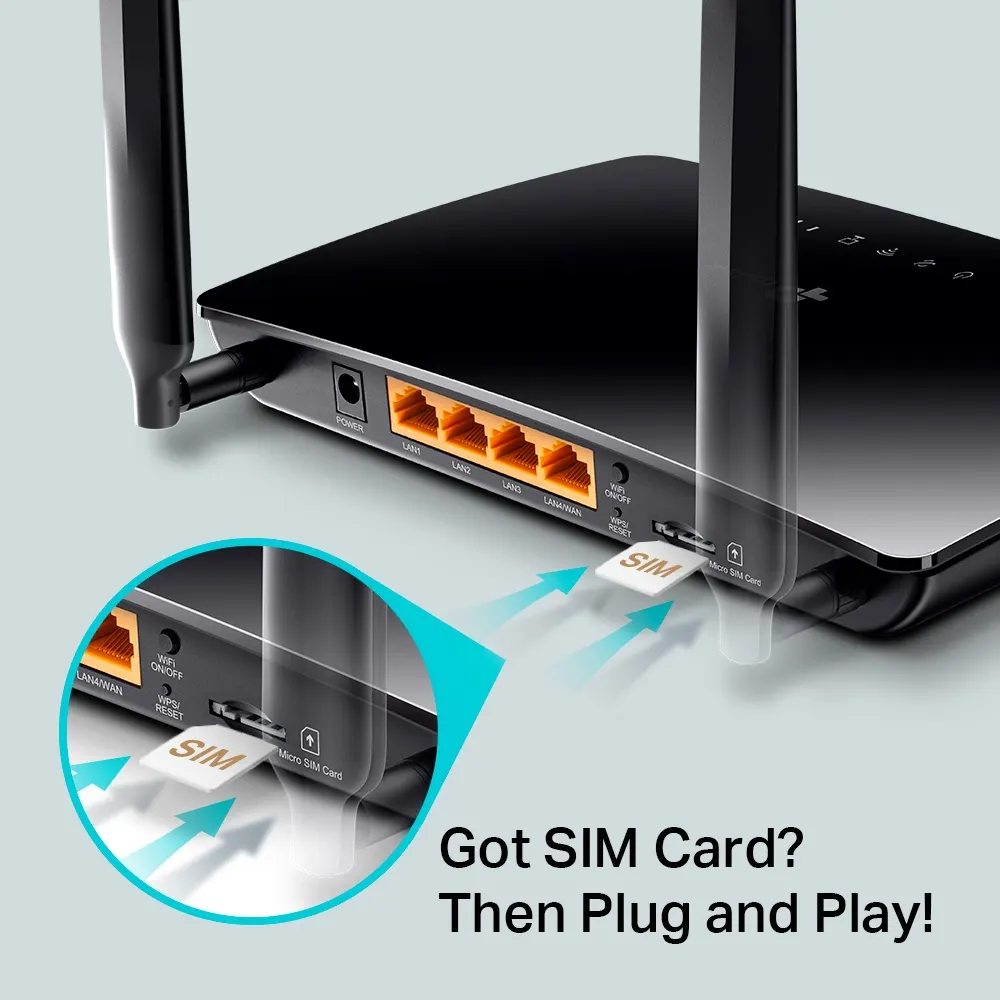 LTE როუტერი TP-Link MR200 4G LTE Router