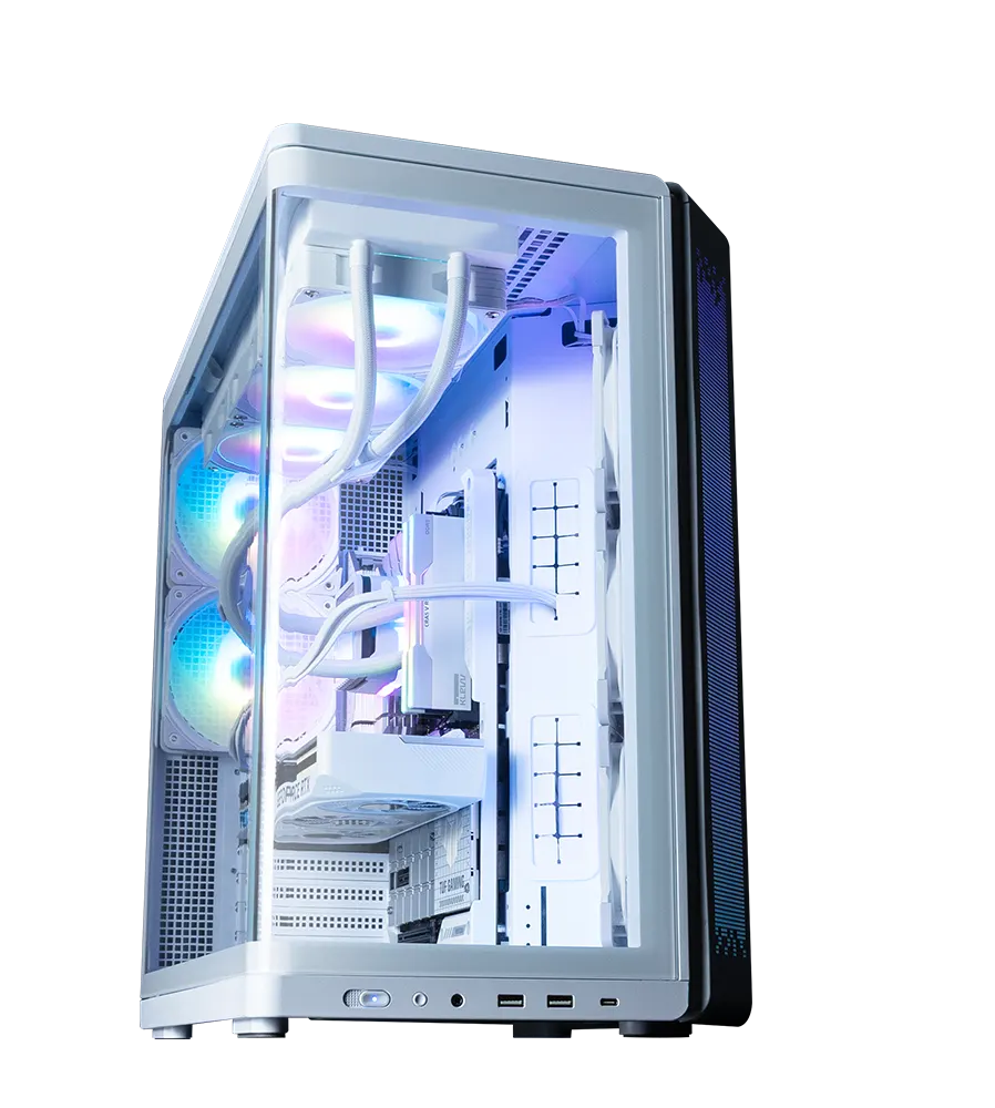 ქეისი Zalman PC case P60 without PSU, 2xUSB3.0, 1x Type C, 3x120mm ARGB Reverse, 2x120mm ARGB, VGA 435mm, LCS ready, Curved Tempered Glass, Dual Chamber, ATX, white