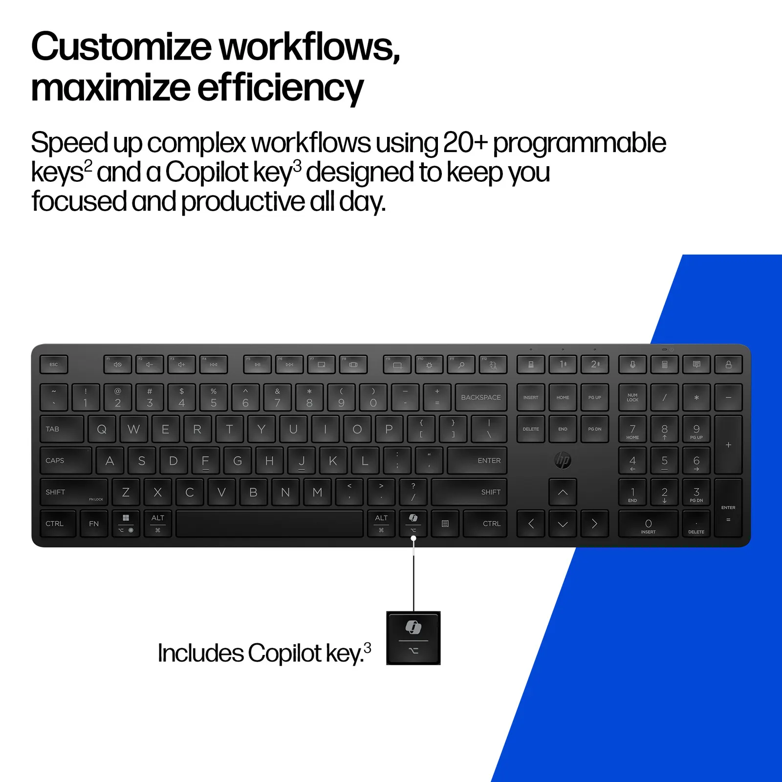 კლავიატურა HP 490K Wireless Black