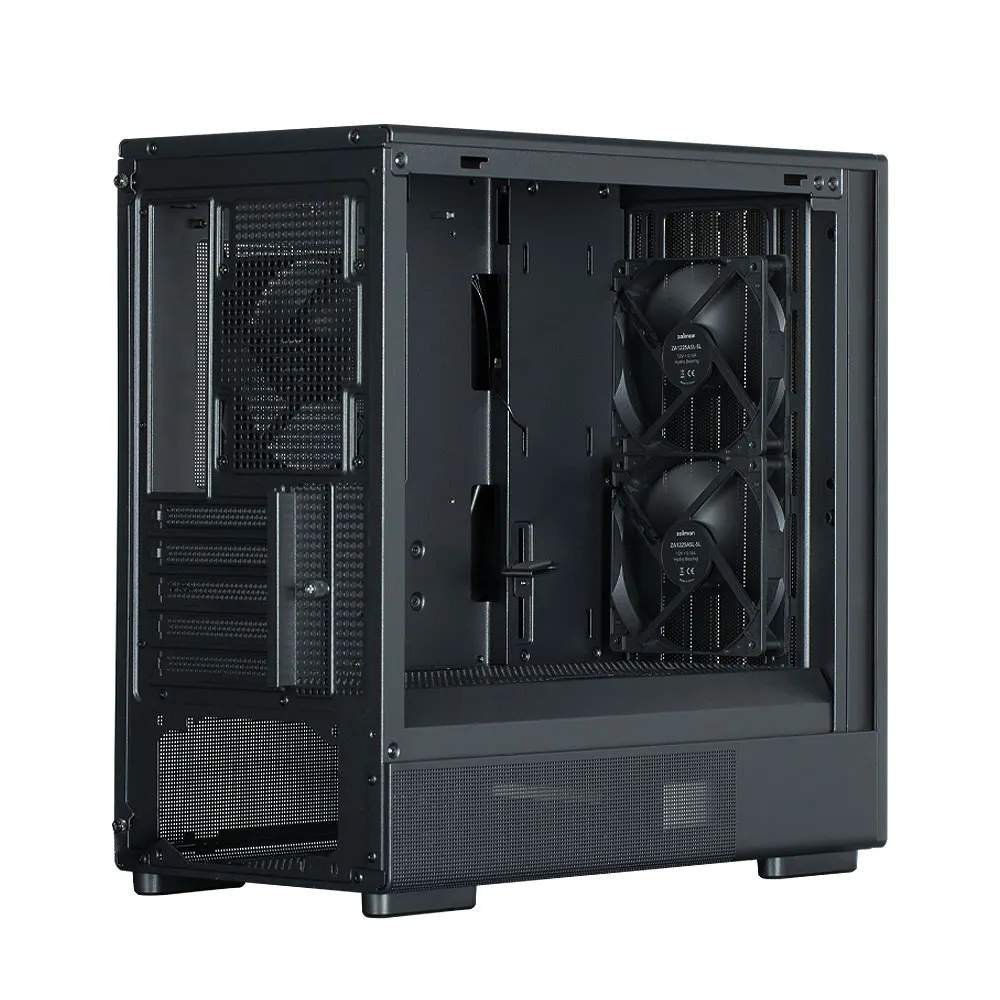 Zalman PC case P10 Namu without PSU, 1xUSB3.0, 1xUSBType-C, 2x120mm, 1x120mm ARGB, VGA 340mm, LCS ready, TG Side Panel, mATX, black