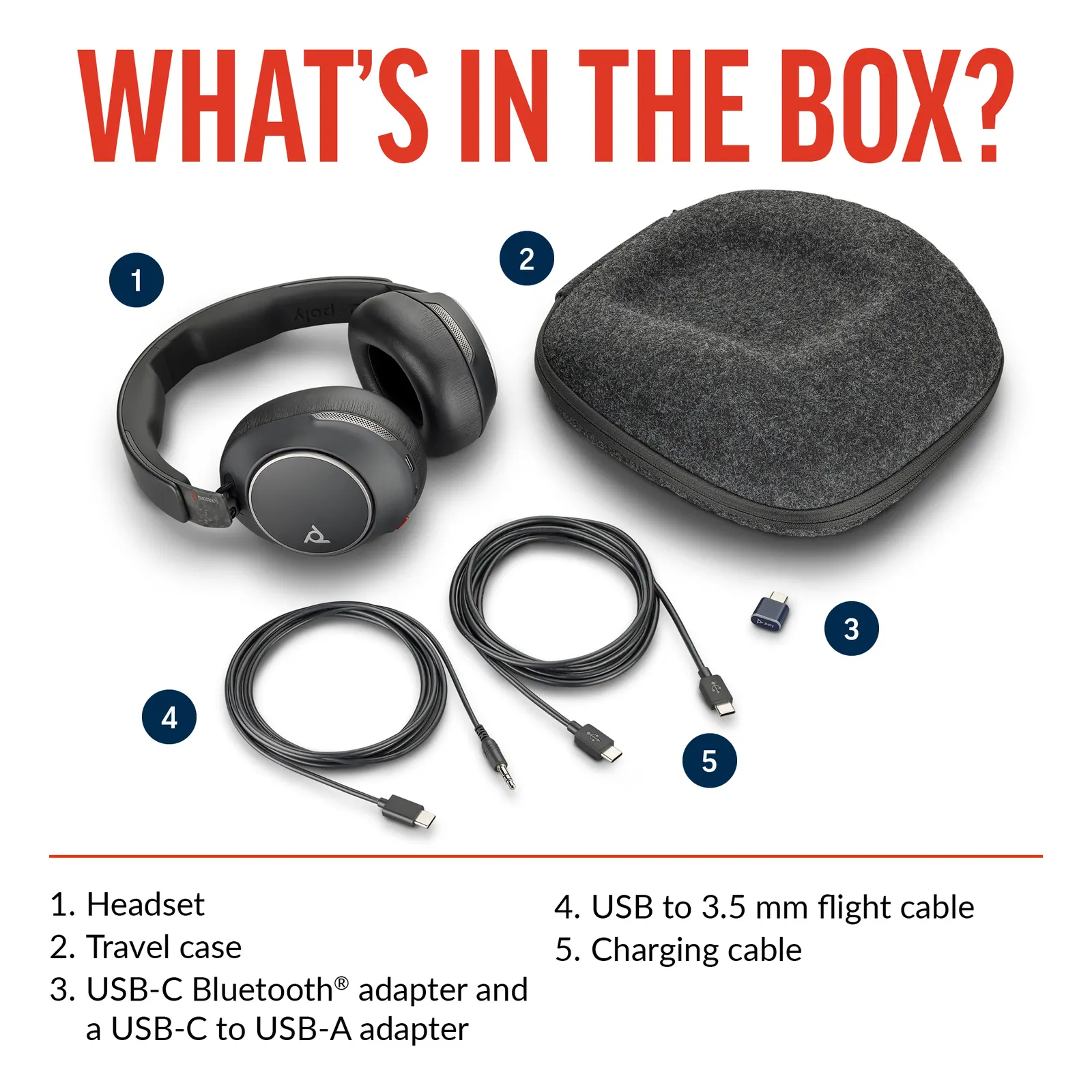 ყურსასმენი Poly Voyager Surround 80 UC Bluetooth On-ear Black