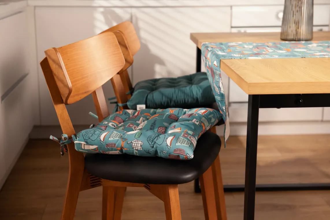 სკამის ბალიში Ardesto Sitpad Cookery 40x40cm, 90% polyester, 10% cotton