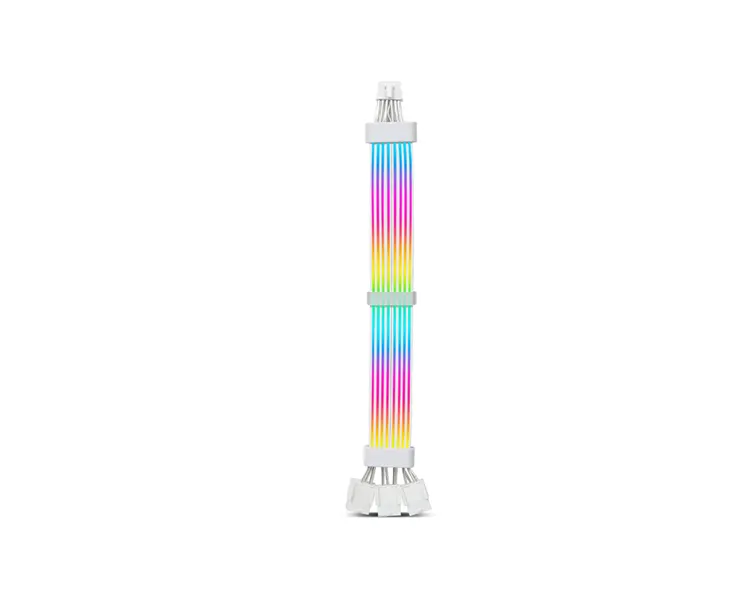 PSU კაბელის დამაგრძელებელი Asiahorse RGB DualSR 12pin 4pin 1to3 White