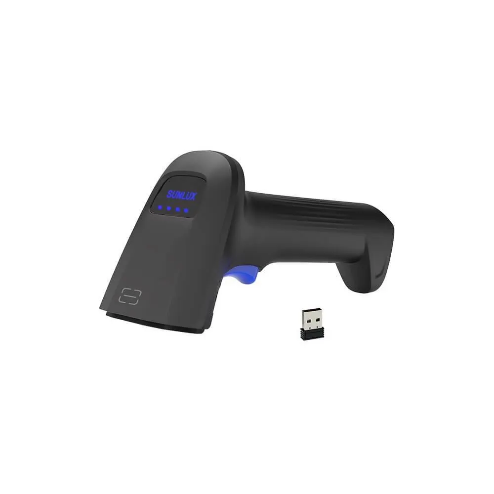 Sunlux RW10, Bluetooth, USB-HID, USB-VCP, Barcode Scanner, Black
