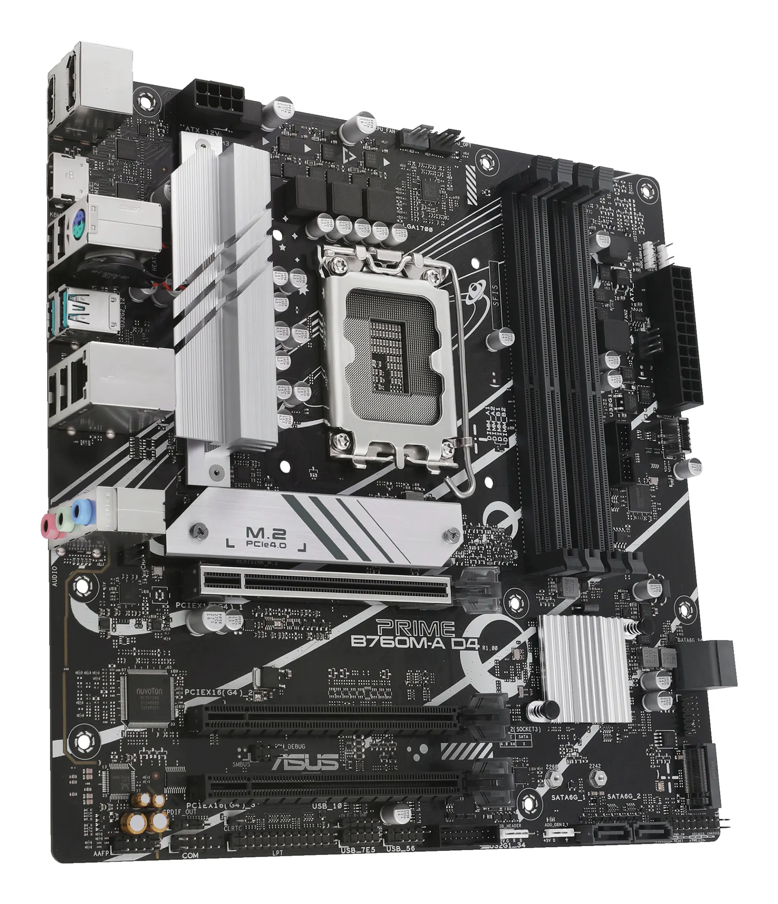 დედაპლატა ASUS Motherboard PRIME B760M-A D4-CSM s1700 B760 4xDDR4 M.2 HDMI DP mATX CSM