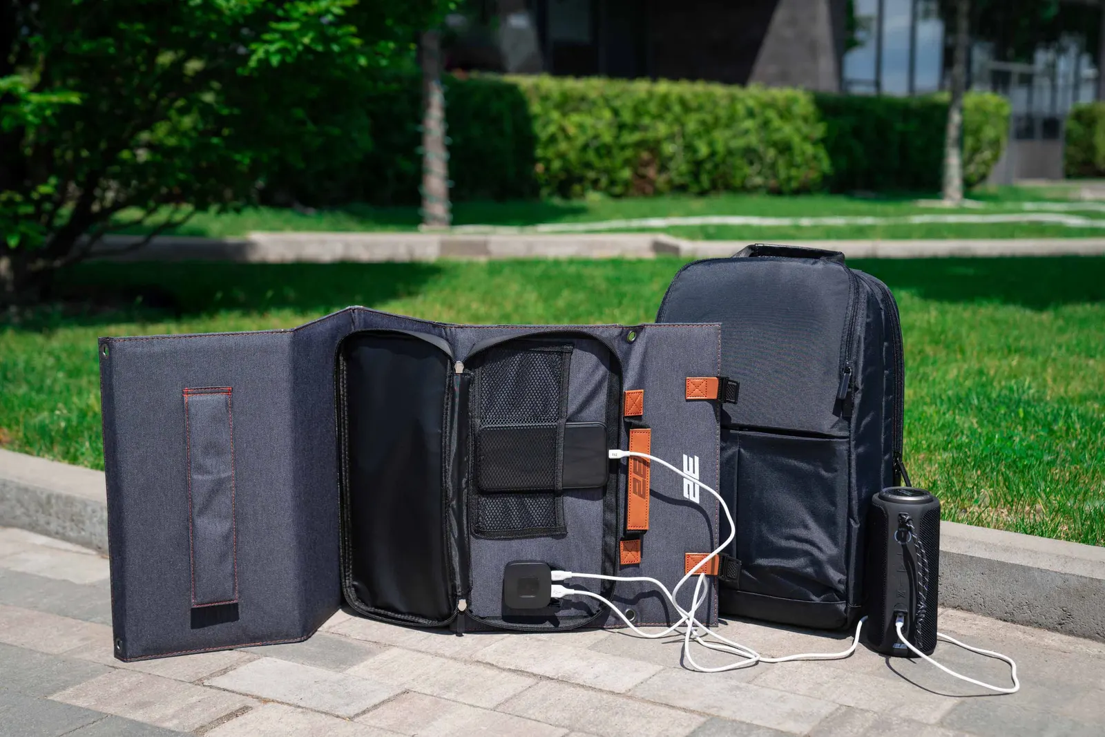 მზის პანელი 2E portable solar panel, 36 W, USB-C 20W, USB-A 18W