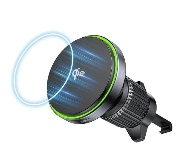 P1404ABK01 UNITEK Qi2 Magnetic Wireless Car Charger Mount with Cooling Fan