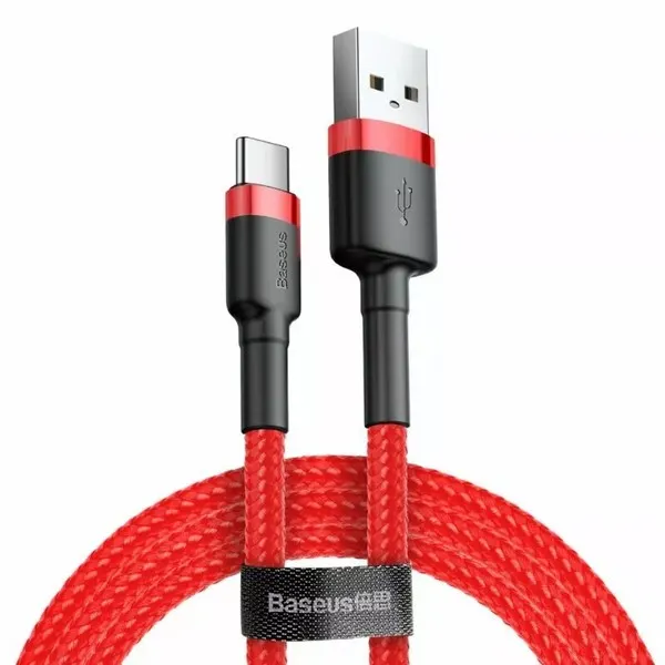 Type-C კაბელი Baseus Coffee USB to USB-C 0.5m Red