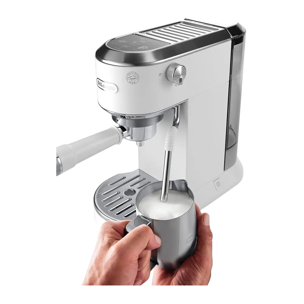 DeLonghi ‎EC890.WI Dedica Duo, 1450W, 1.1L, Coffee Machine, White