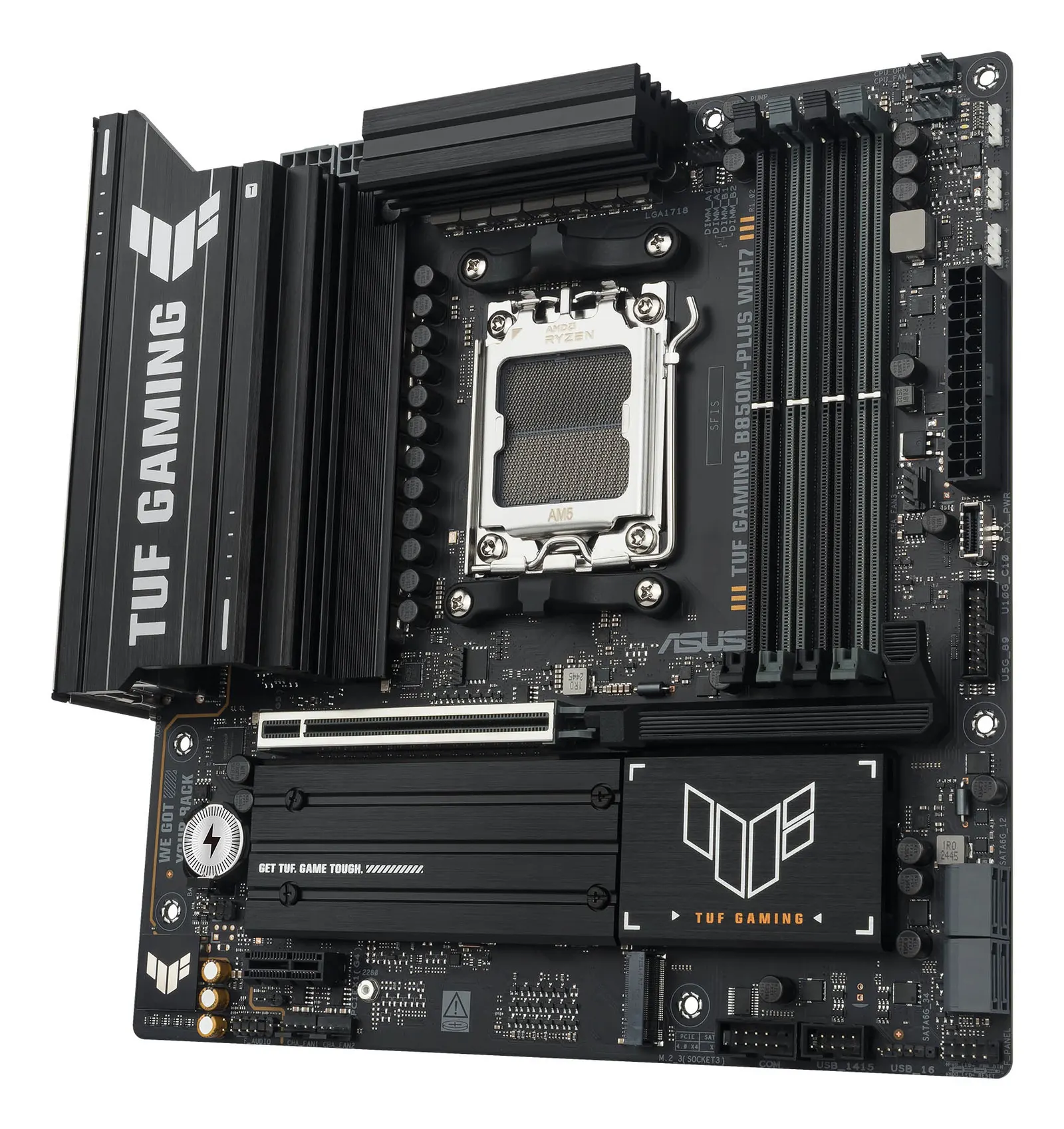 დედაპლატა ASUS Motherboard TUF GAMING B850M-PLUS WIFI7 sAM5 B850 4xDDR5 M.2 HDMI DP Wi-Fi BT mATX