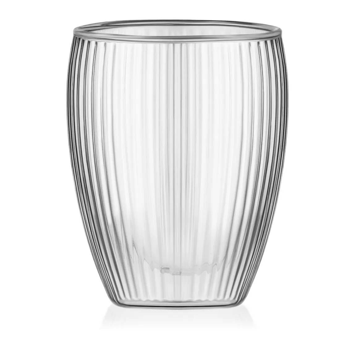 Double wall mug set ARDESTO 450ml, 2pcs, borosilicate glass, transparent