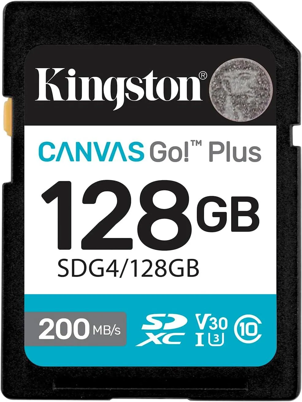 მეხსიერების ბარათი SDG4/128GB, KINGSTON, Memory Card, 128GB, Canvas Go! Plus SD, Up to 200/100MB/s read/write.