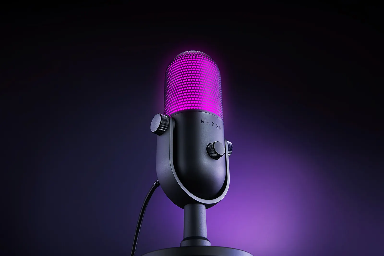 მიკროფონი Razer gaming microphone Seiren V3 Chroma, Uni, RGB, USB-A, 2m, black