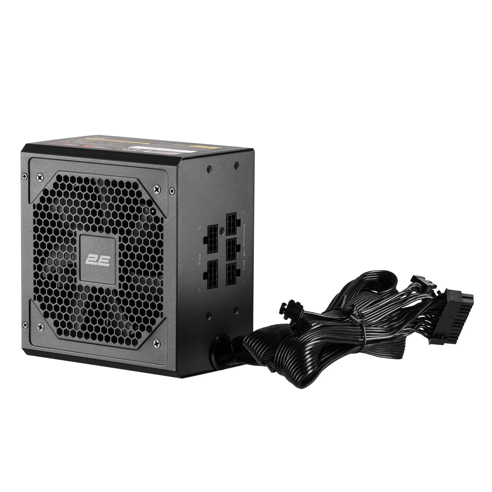 კვების ბლოკი 2E GAMING PSU Solid Power (750W), >85%, 80+ Bronze, 120mm, 1xMB 24pin(20+4), 2xCPU 8pin(4+4), 3xMolex, 6xSATA, 4xPCIe 8pin(6+2), Semi Modular