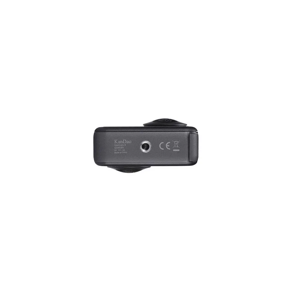 KanDao Q23G-02 QooCam 3, 62MP, 360 Action Camera Travel Combo, Black