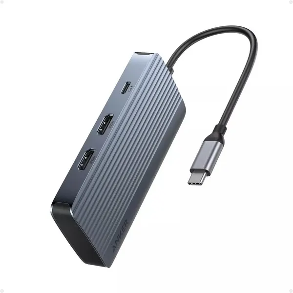 Type-C ჰაბი Anker USB Type-C 7-in-1 Hub Grey