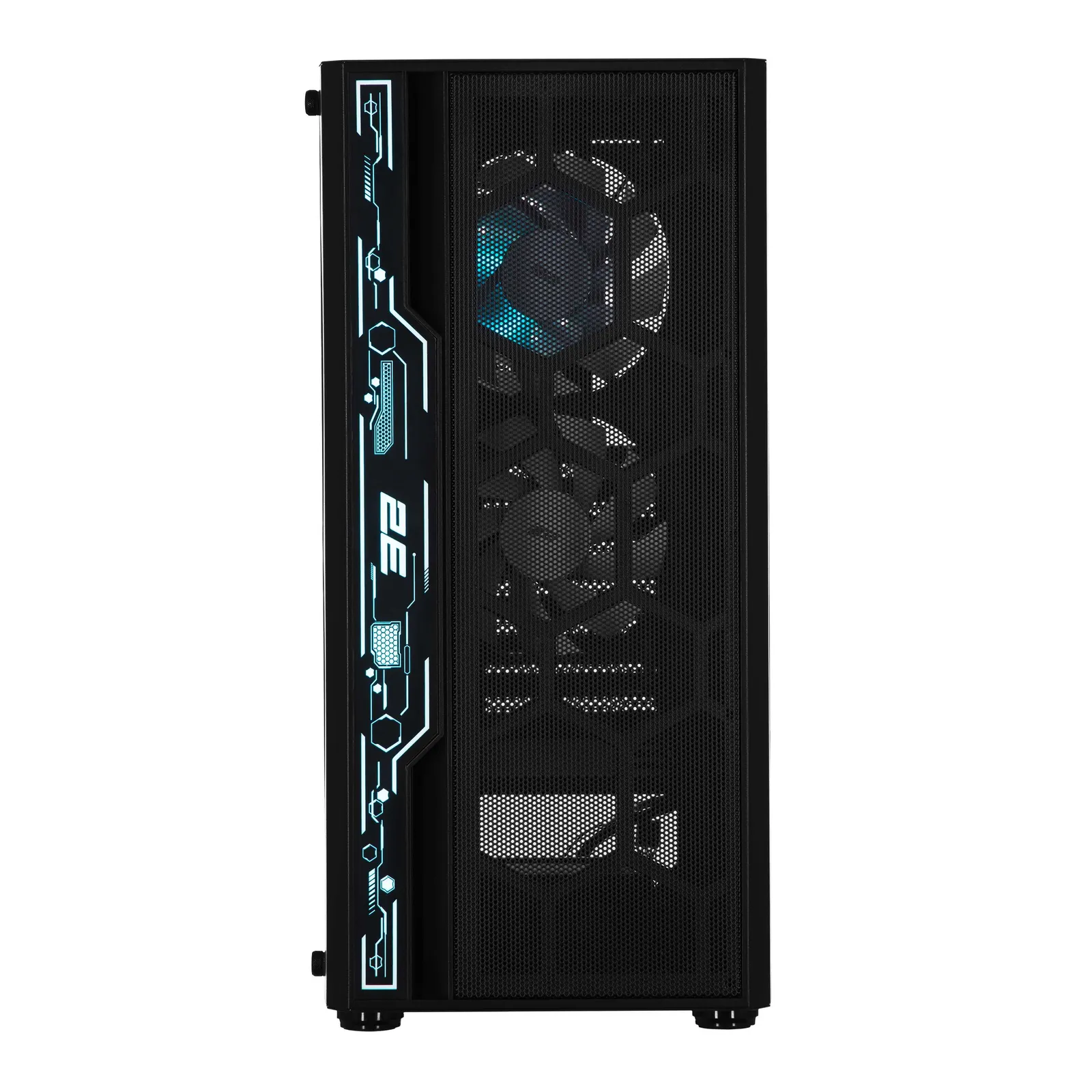 ქეისი 2E GAMING Computer case SPERO (G2052), MidT, 2xUSB2.0,1xUSB3.0, 1x120mm ARGB+strip,TG (side panel),without PSU,black