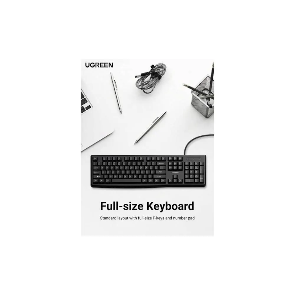 UGREEN, MK003,MU007, Keyboard + Mouse (Combo) Black