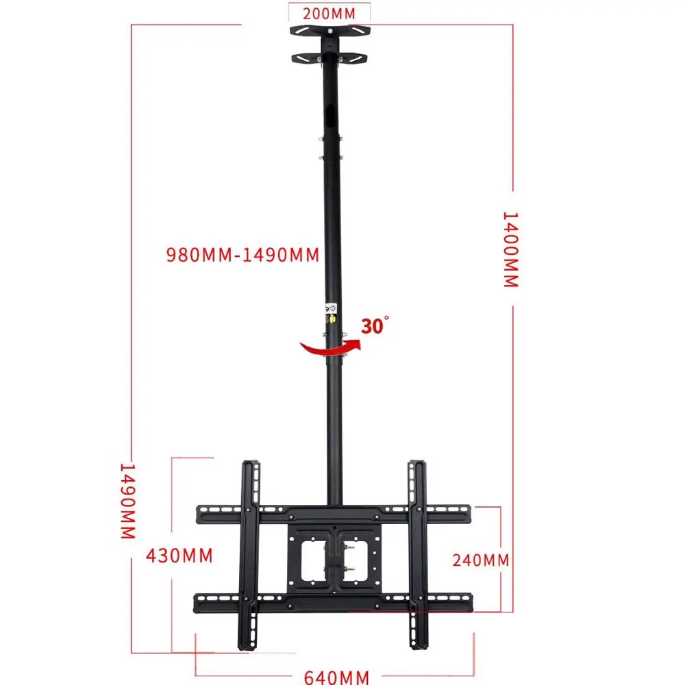 ტელევიზორის საკიდი ჭერზე ALLSCREEN TV Ceiling Mount Bracket CTC3270 TV SIZE: 32"-70"