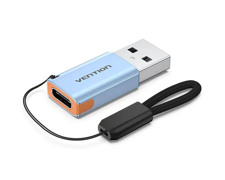 ადაპტერი Vention CUAH0 USB 3.1 to USB-C Adapter 10Gbps Data Transfer Gray Aluminum
