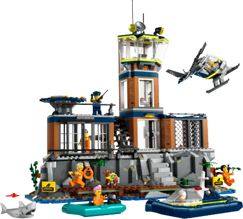 კონსტრუქტორი LEGO City Police island-prison 60419