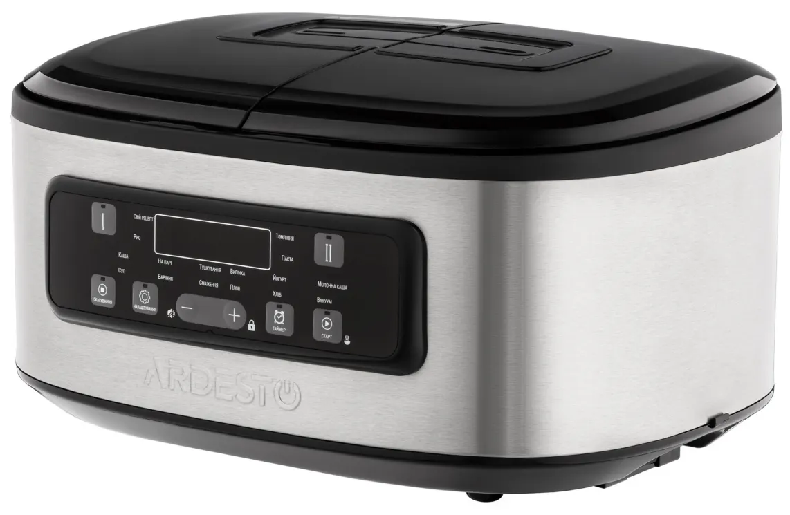 მულტისახარში Ardesto Multicooker DMC-SA1212SB 2 pots/silver-black