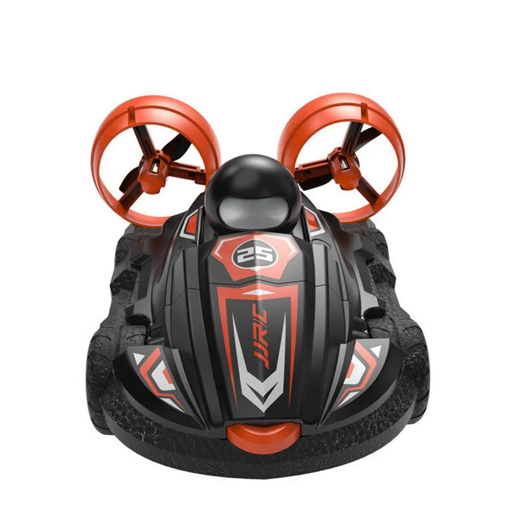 JJRC Q86 2 In 1 Amphibious RC Hovercraft Boat Stunt Drift Car Black