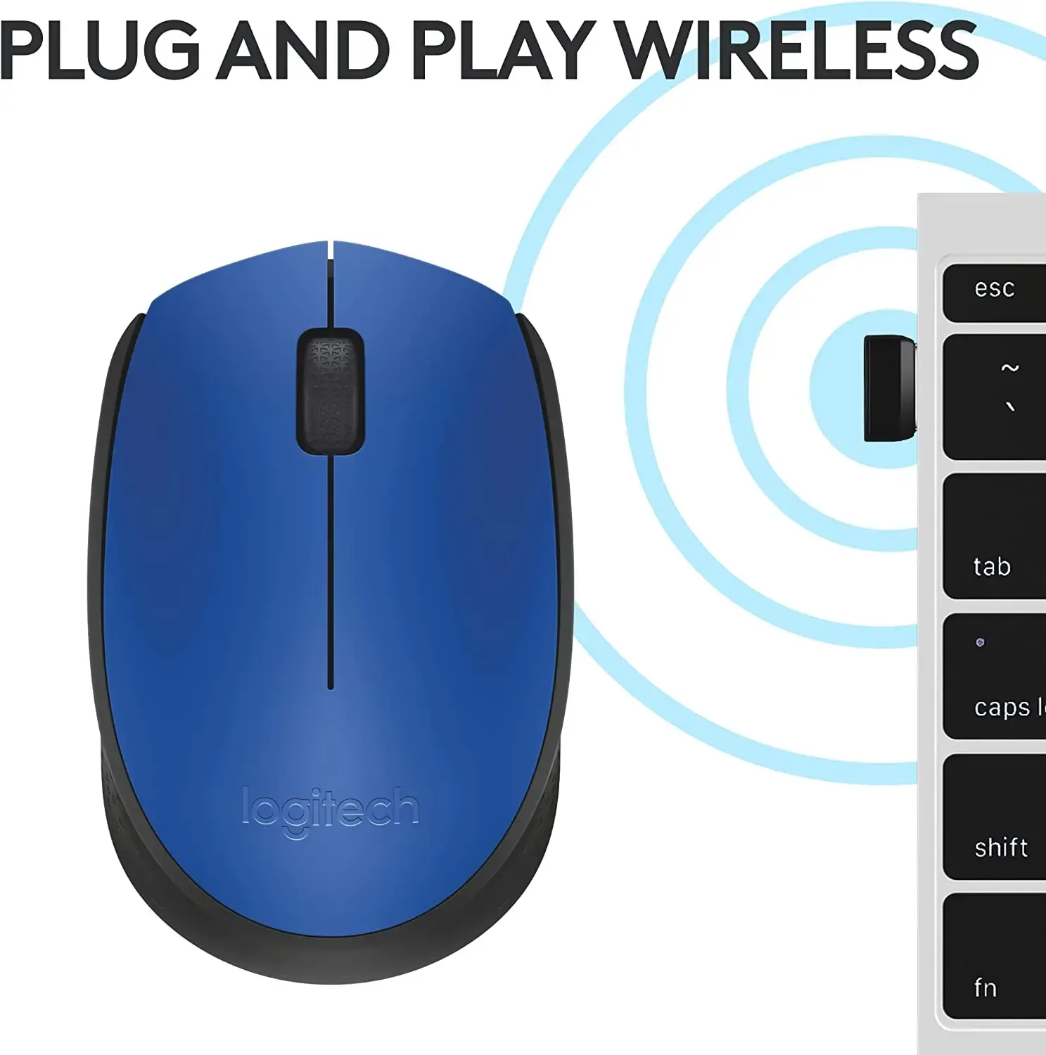 logitech, M171, Mouse Blue
