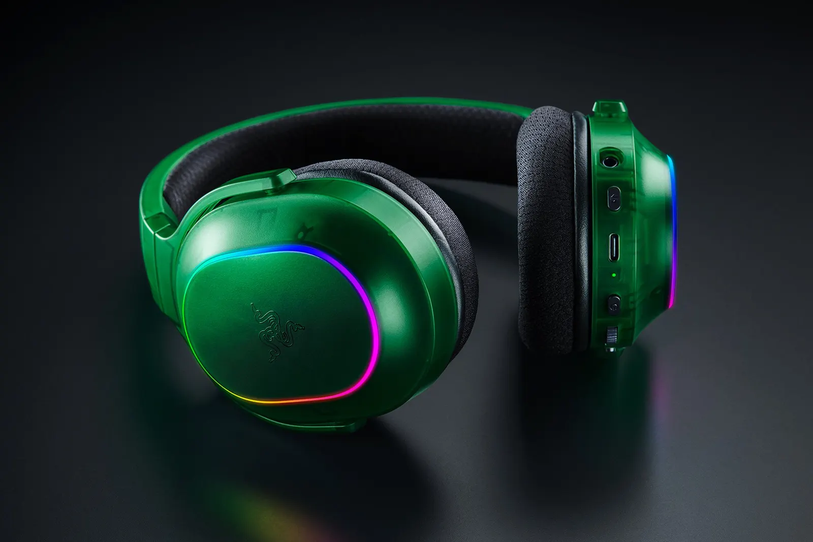 ყურსასმენი Razer Headset Barracuda X Chroma, BT/WL, RGB, Phantom Green Ed