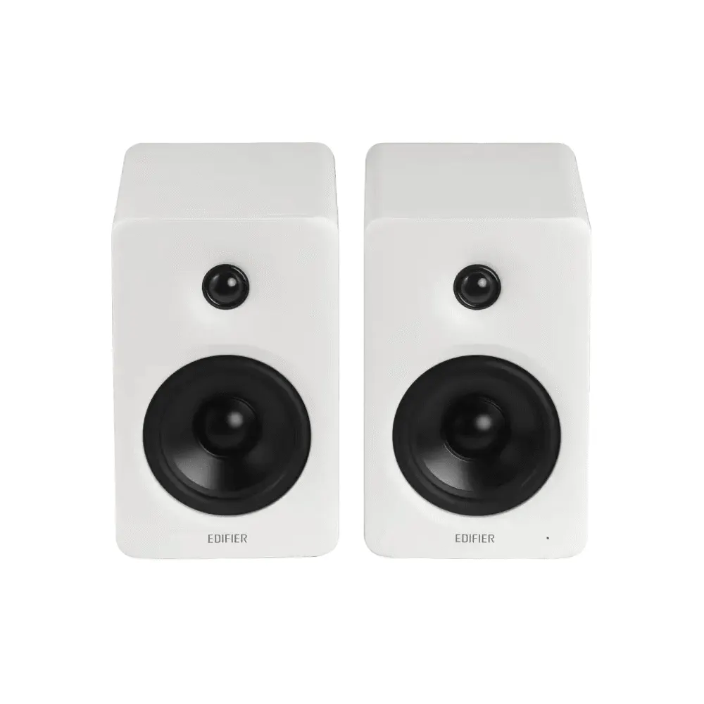 Edifier M90, 100W, HDMI eARC, Optical, Type-C, AUX, Bluetooth, Compact Active Speaker, White