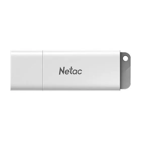 NETAC, U185, 64GB, USB 2.0 with LED indicator, White+Black