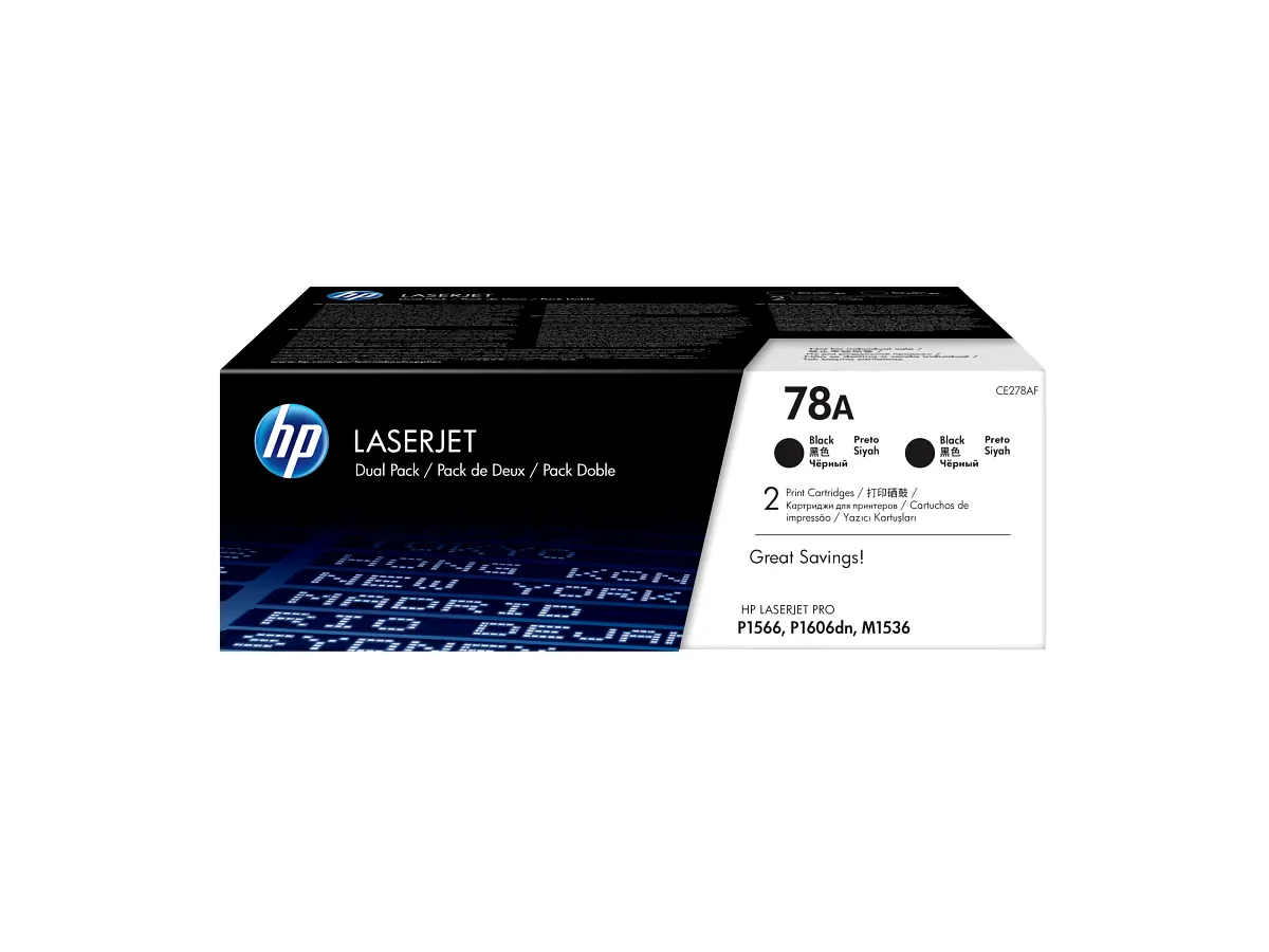 HP 78A 2-pack Black Original LaserJet Toner