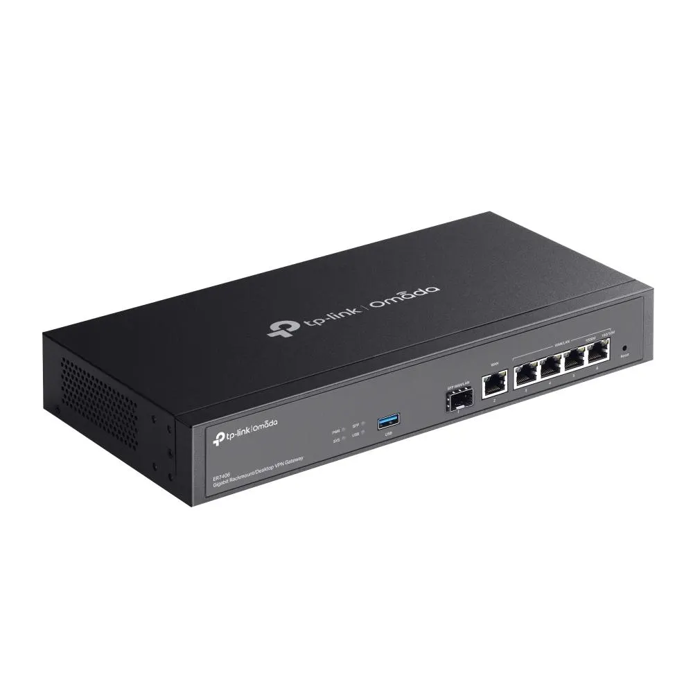 TP-Link, ER7406, Router, Omada Gigabit Rackmount/Desktop VPN Gateway