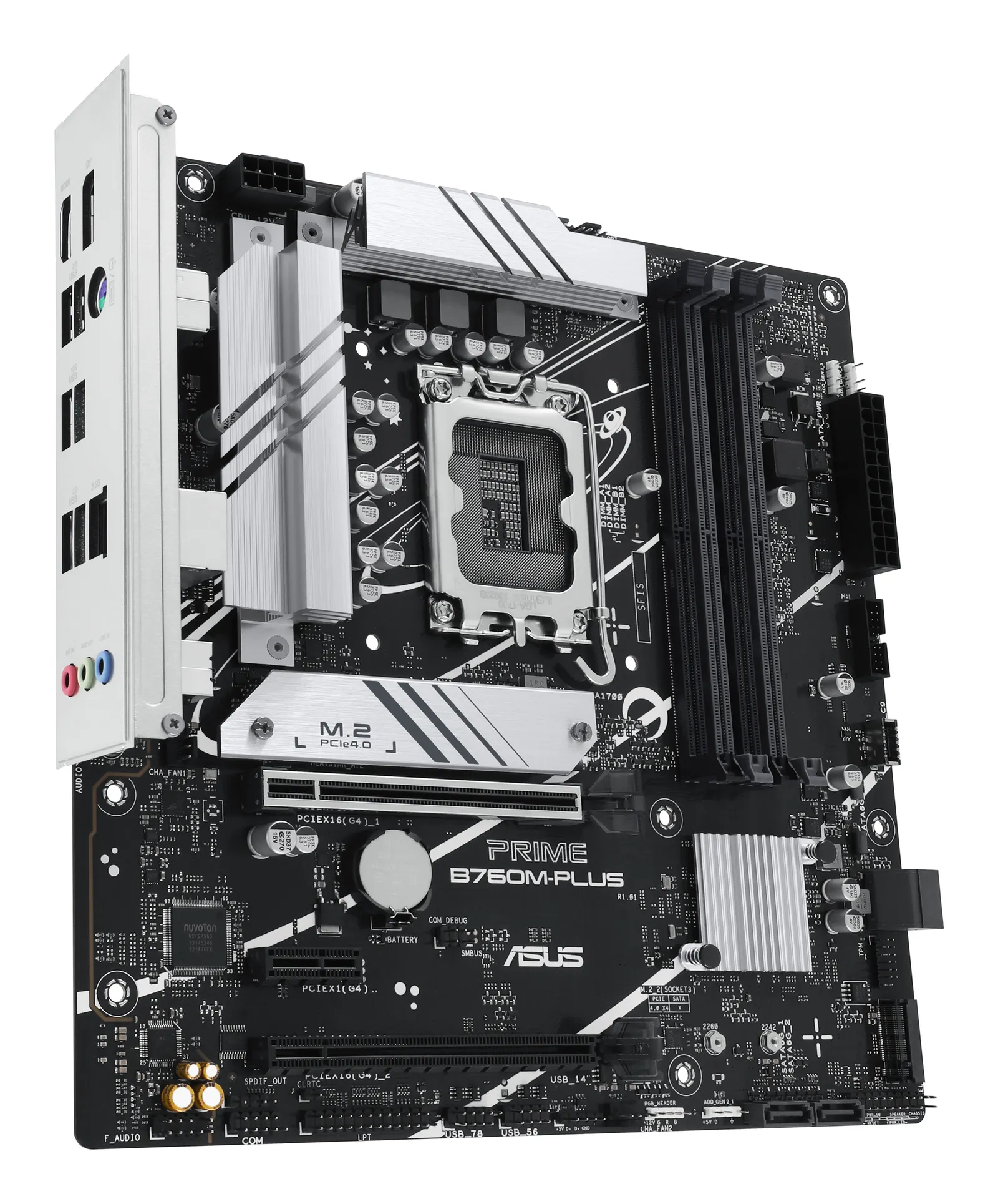 ASUS Motherboard PRIME B760M-PLUS s1700 B760 4xDDR5 M.2 HDMI DP mATX