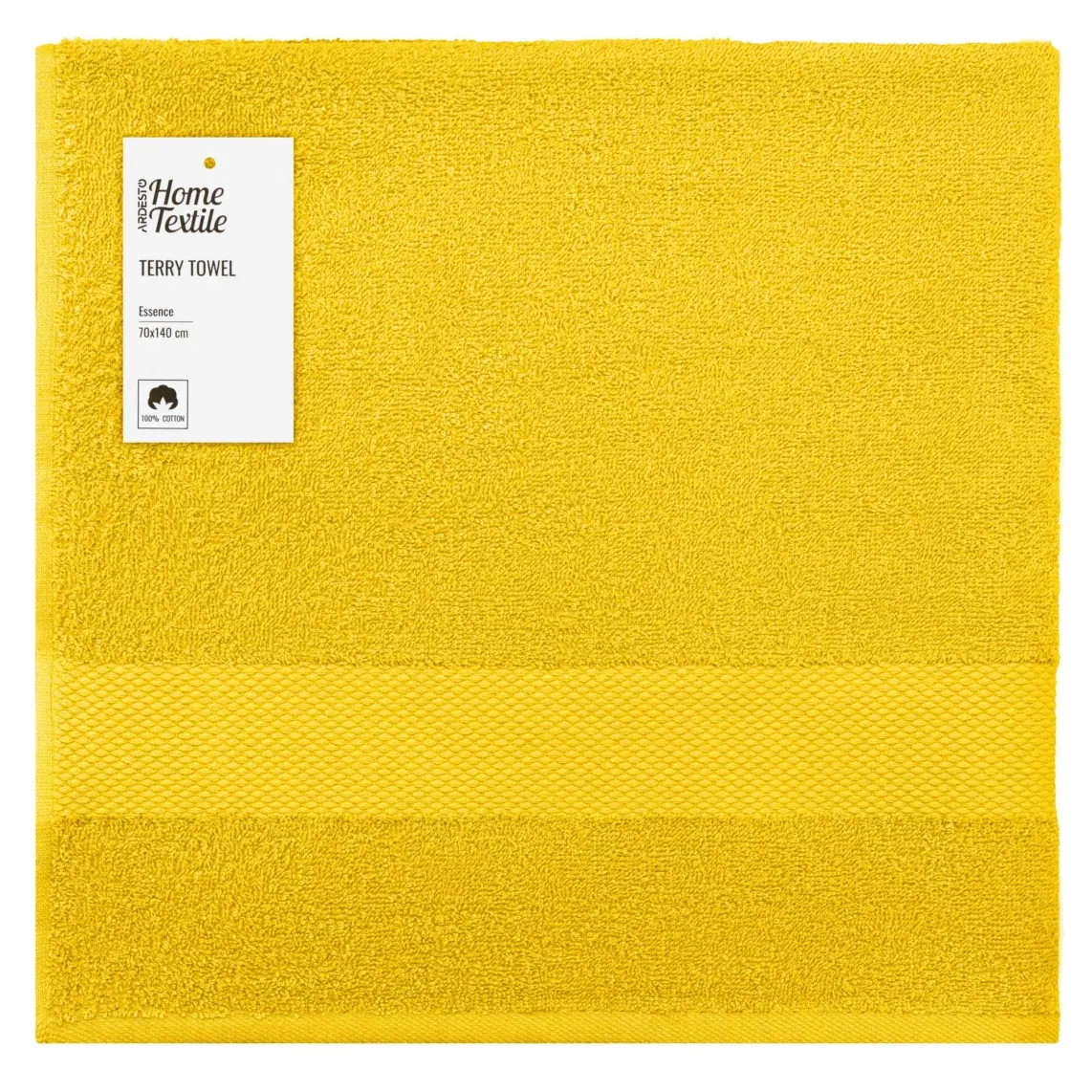 ARDESTO Terry towel Essence 70x140cm, 100% cotton, yellow