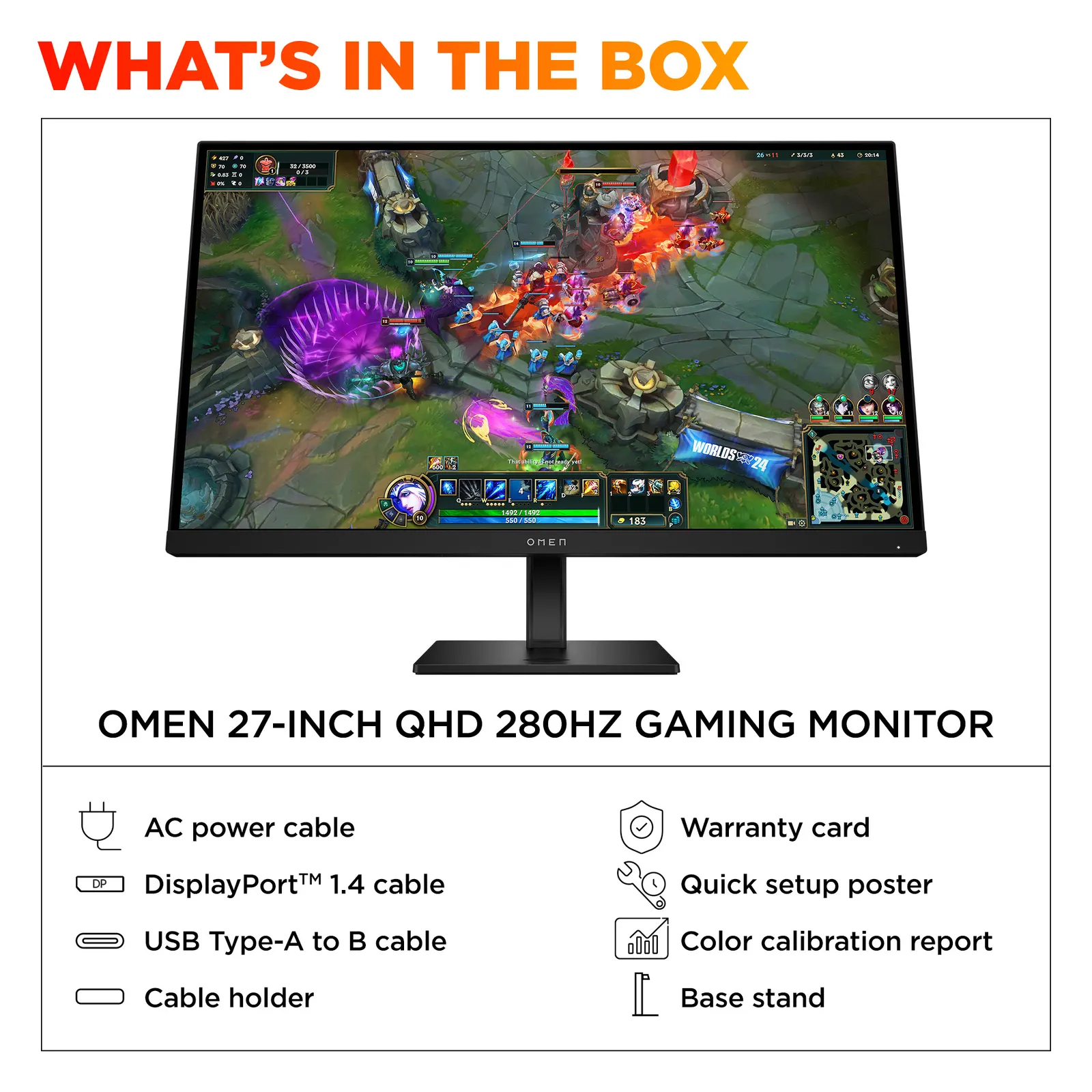 მონიტორი HP OMEN 27qs G2 27" IPS 2K Black