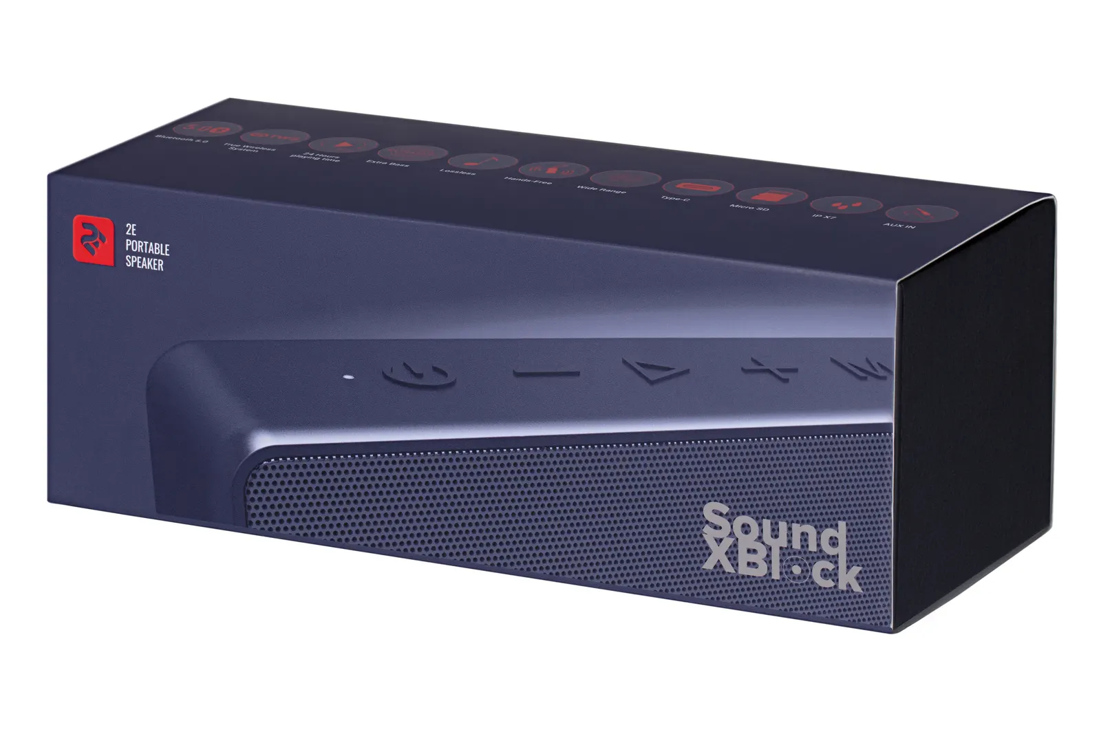 დინამიკი Portable Speaker 2E SoundXBlock Wireless Waterproof Blue