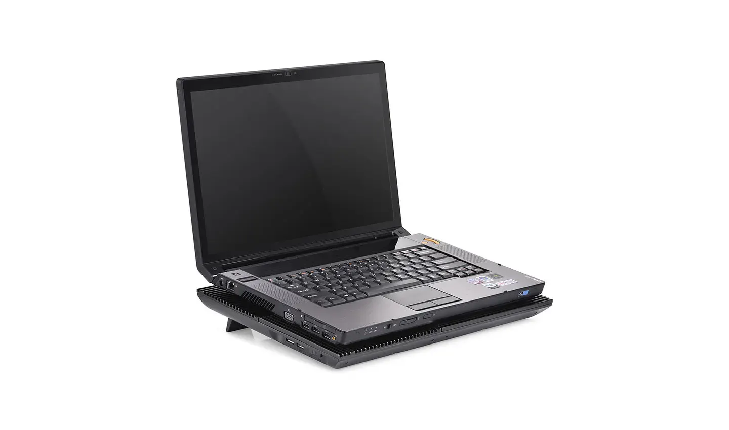 ნოუთბუქის სადგამი MULTI CORE X8, Deepcool, Notebook cooler Up to 17 Pure Aluminum Panel,4*10cm Fans,2 Viewing Angles381X268X29mm
