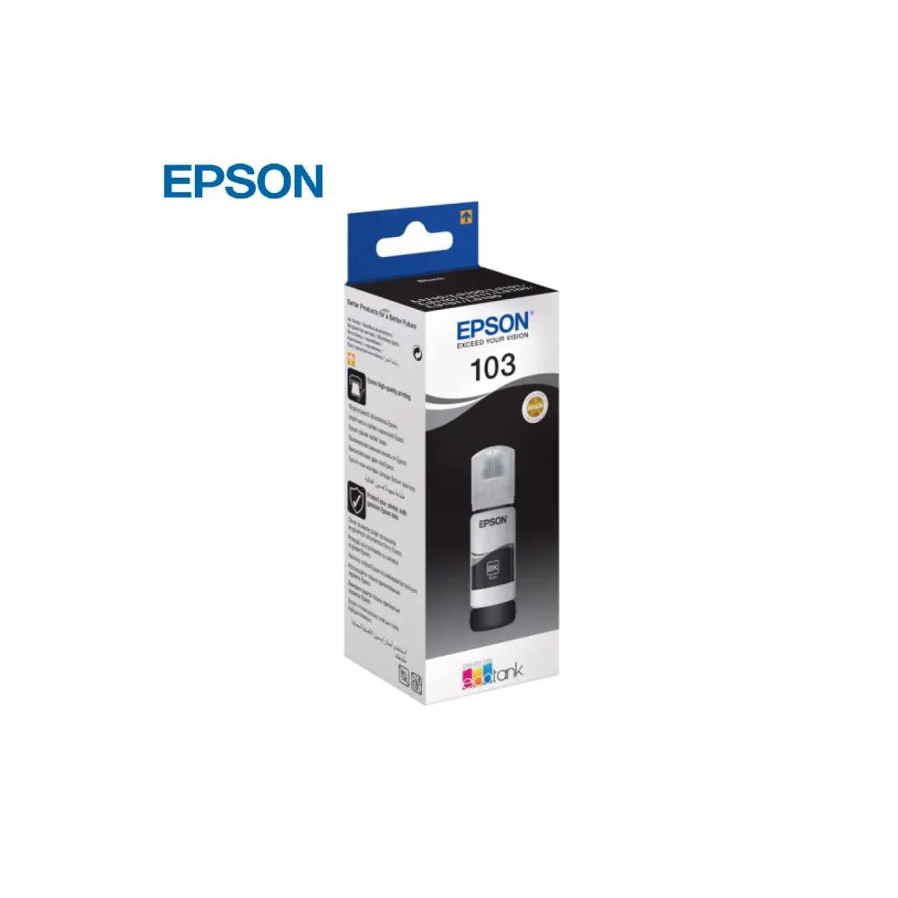 მელანი Epson 103 EcoTank Black ink bottle 65ml C13T00S14A
