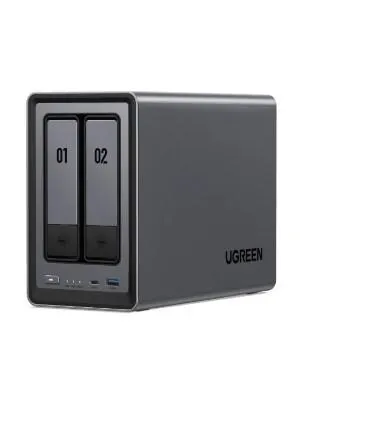 Storage system UGREEN NASync DXP2800 (25369) Dual-slot Desktop NAS, Intel N100, 8GB, Diskless, USB, Type-C, HDMI, RJ45, Space