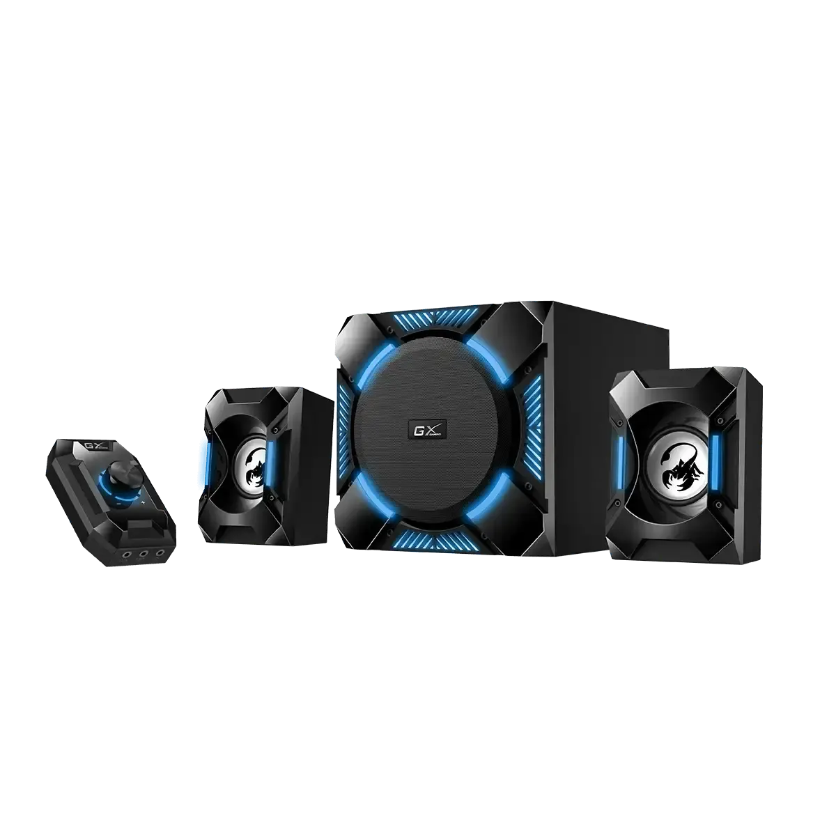 დინამიკი Genius, SW-G2.1 1200 Gaming Speaker Black/Blue