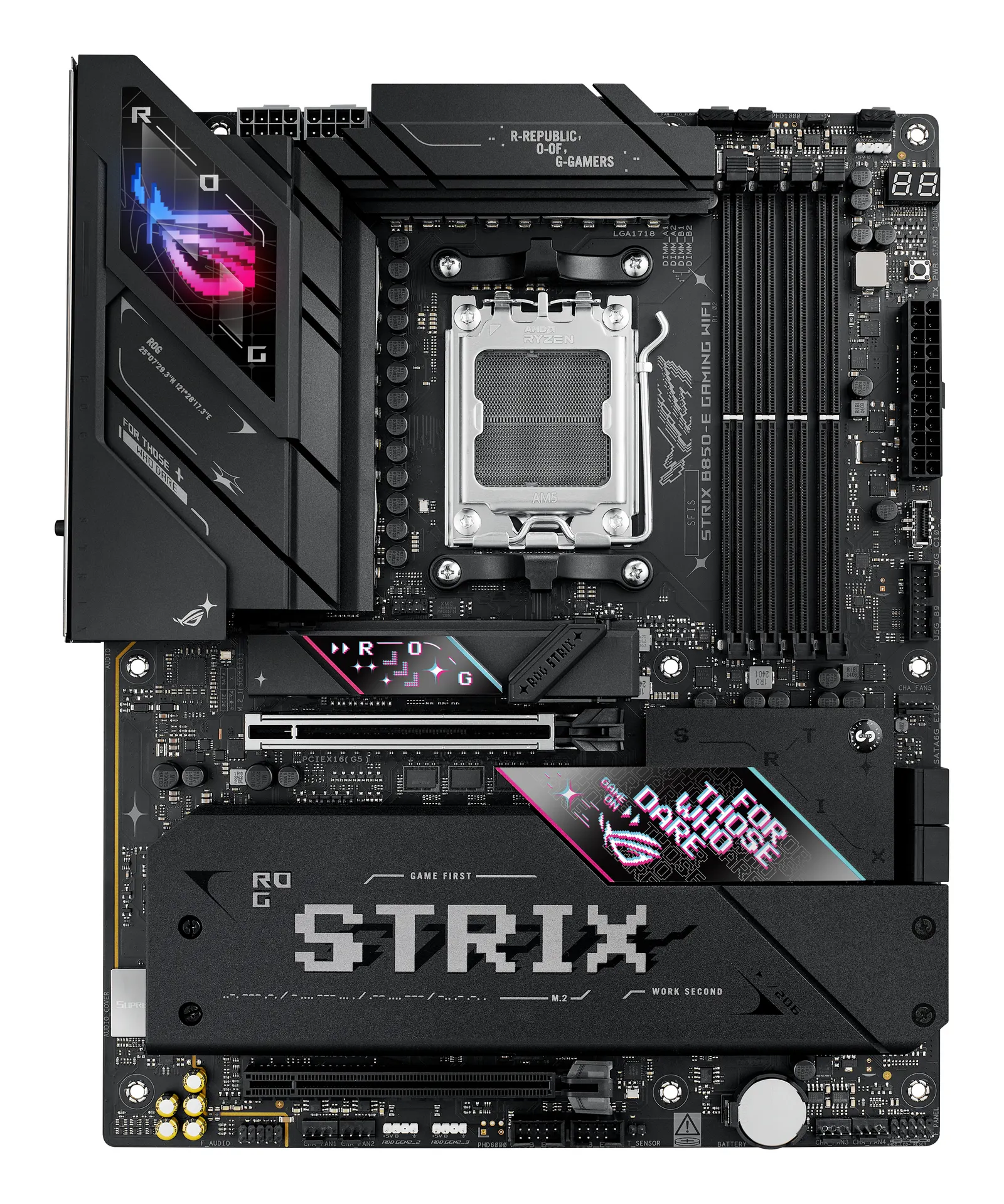 ASUS Motherboard ROG STRIX B850-E GAMING WIFI sAM5 B850 4xDDR5 M.2 HDMI DP USB Type-C Wi-Fi BT ATX