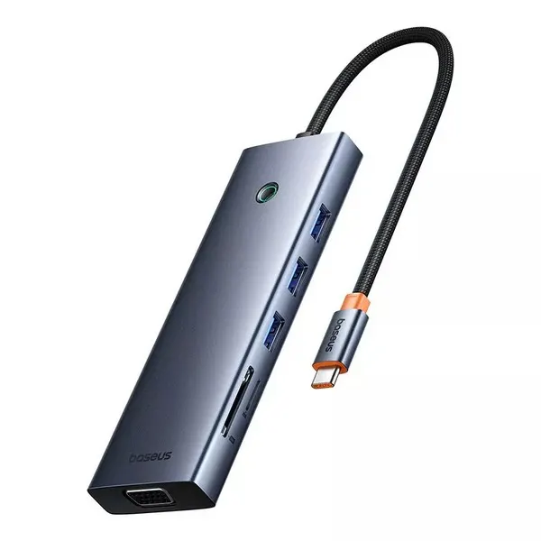 Type-C ჰაბი Baseus UltraJoy 10-in-1 Hub Grey