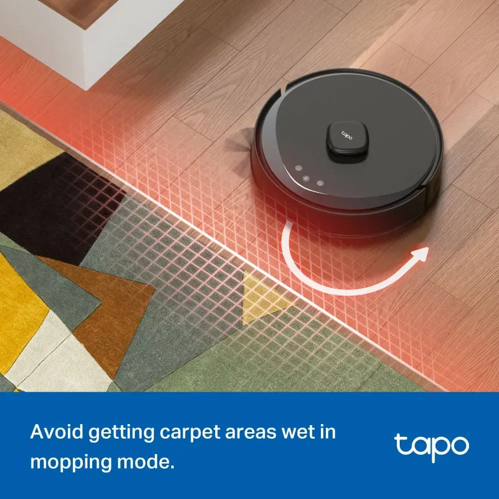 TP-Link, Tapo RV30 Max Plus, Robot Vacuum Cleaner, Black