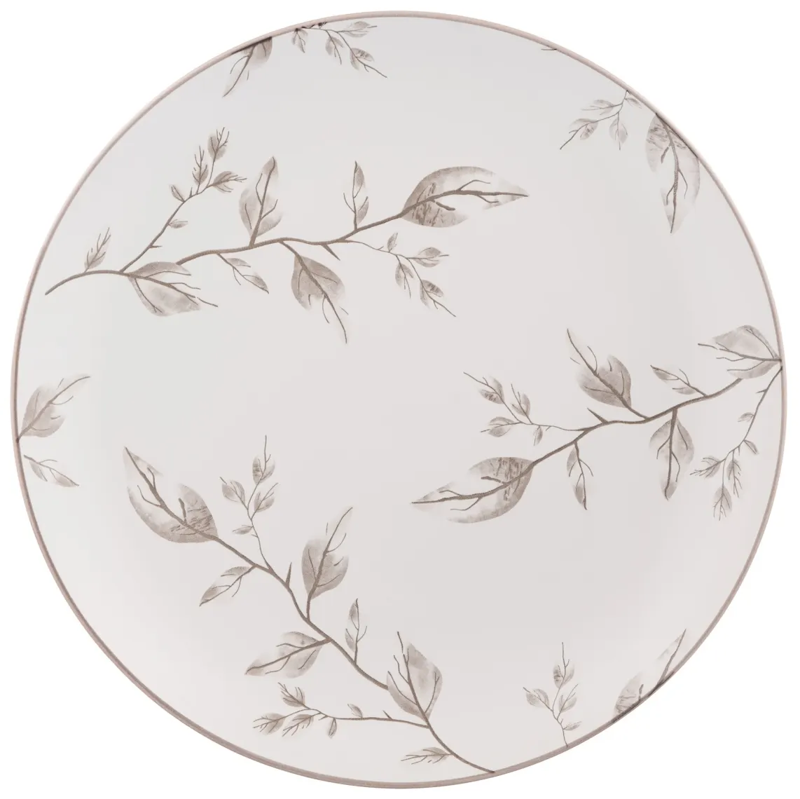 თეფში Dinner plate ARDESTO Asti, 26.9cm, ceramic, white-beige