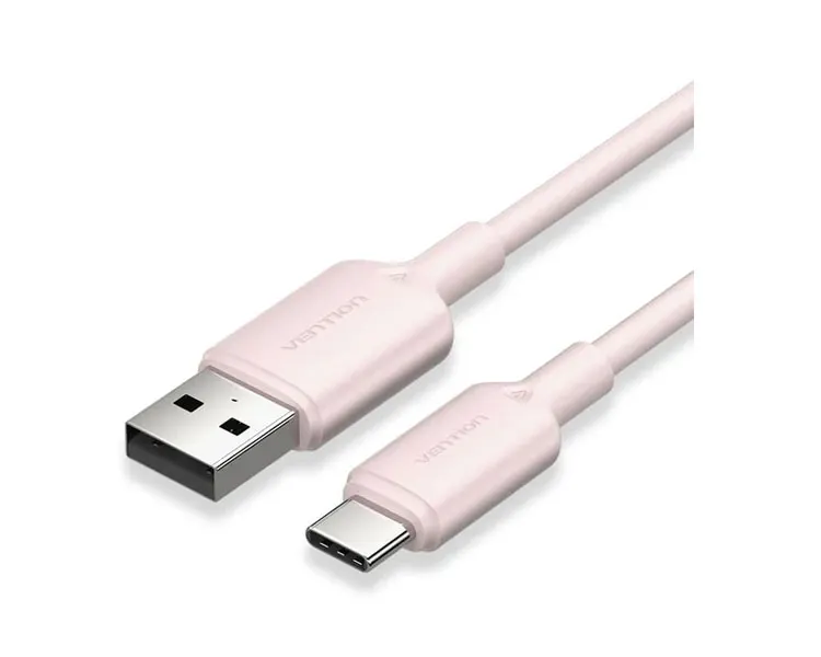 კაბელი Vention CTQPF USB 2.0 to USB Type-C Cable 1m Pink