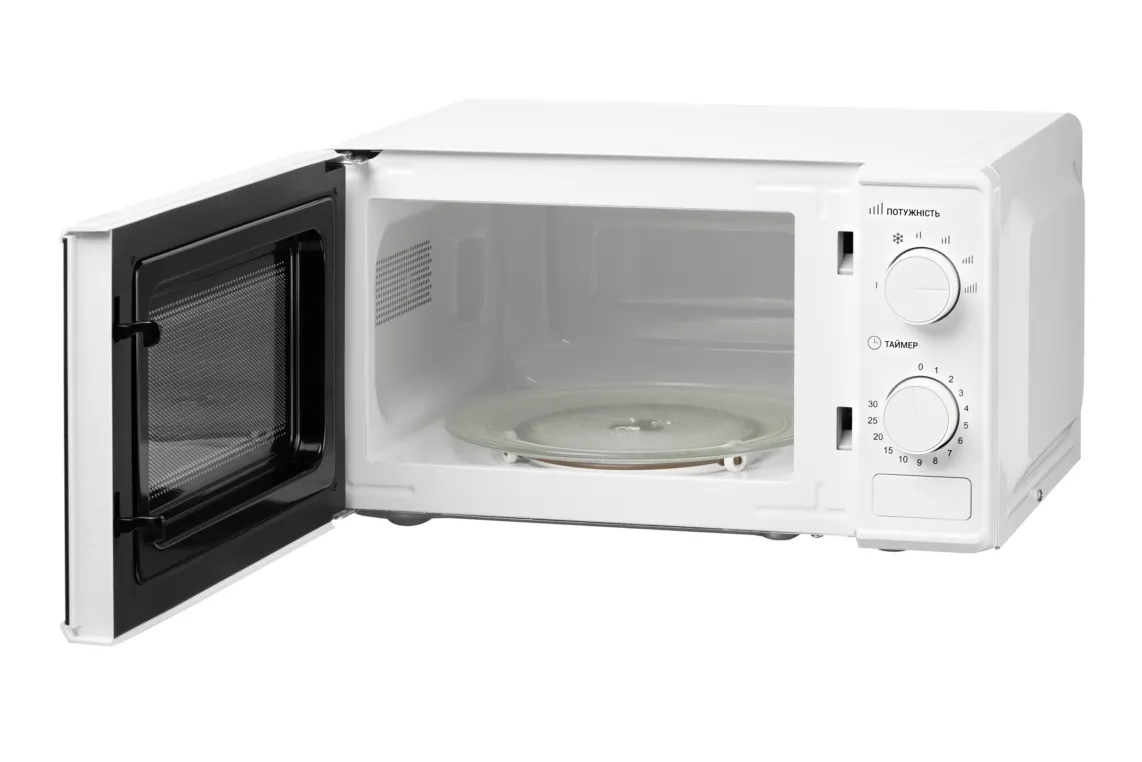მიკროტალღური ღუმელი ARDESTO Microwave oven, 20L, mechanical control, 700W, button opening, white