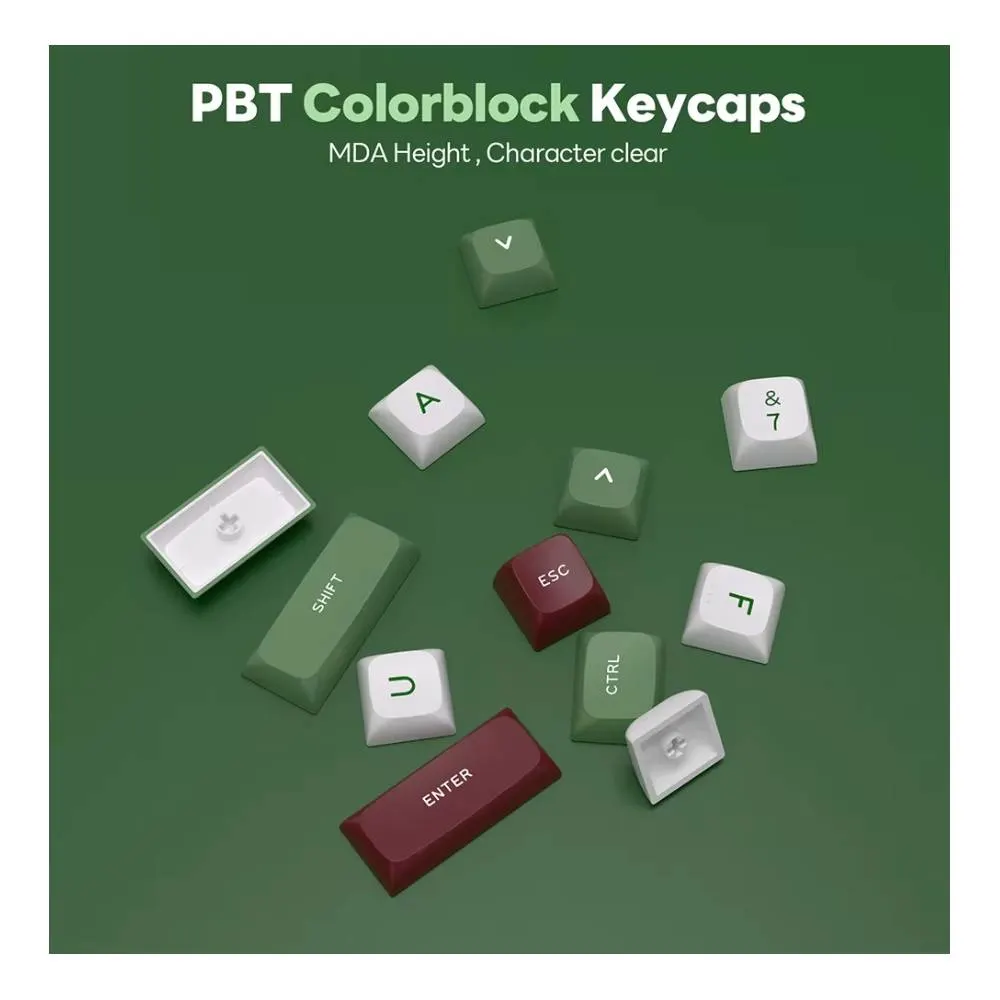 კლავიატურა Royal Kludge RK R65 RGB Mechanical Keyboard, Chartreuse switch, Hot Swappable, Type-C wired, Green sand