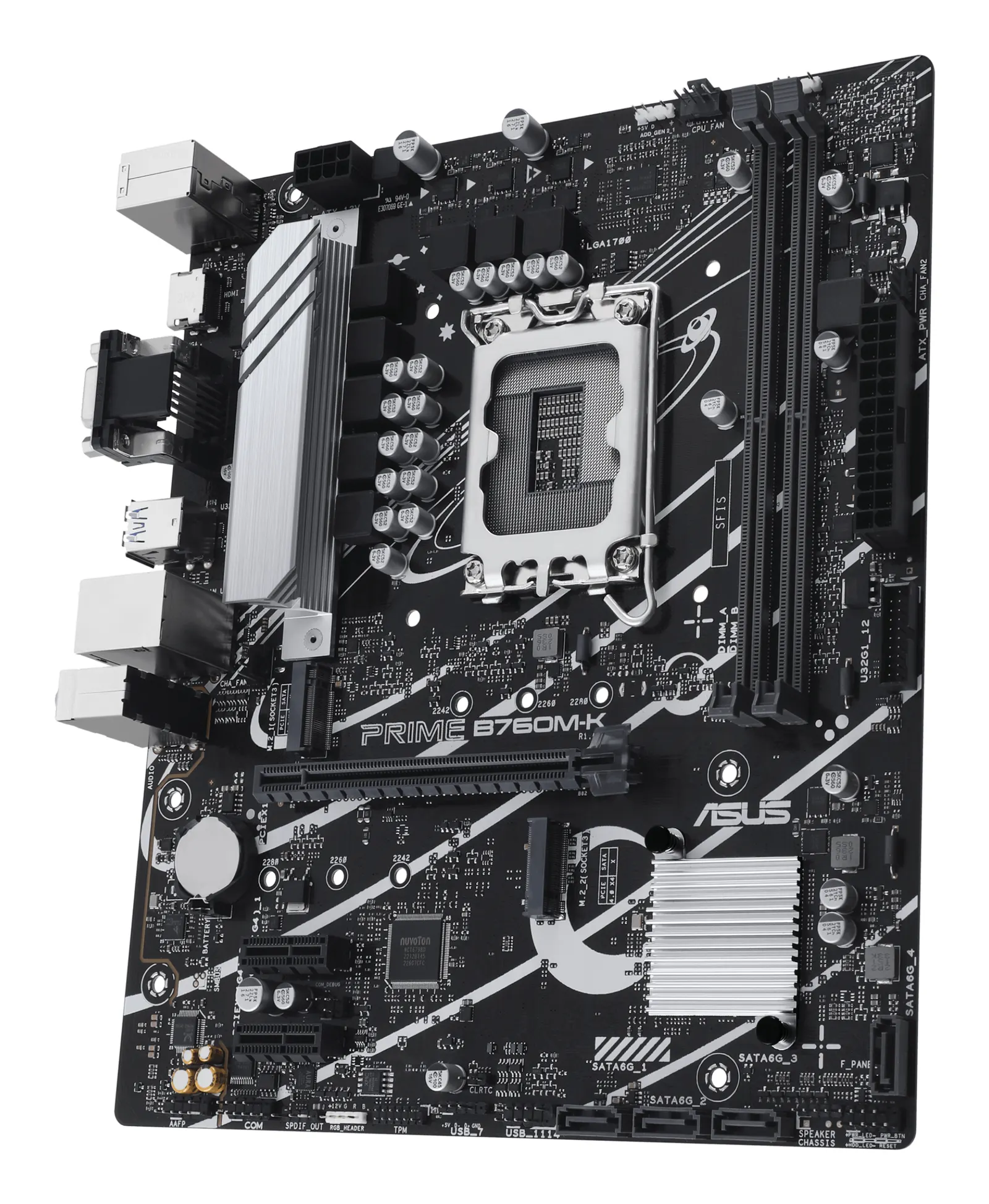 დედაპლატა ASUS Motherboard PRIME B760M-K s1700 B760 2xDDR5 M.2 HDMI D-Sub mATX