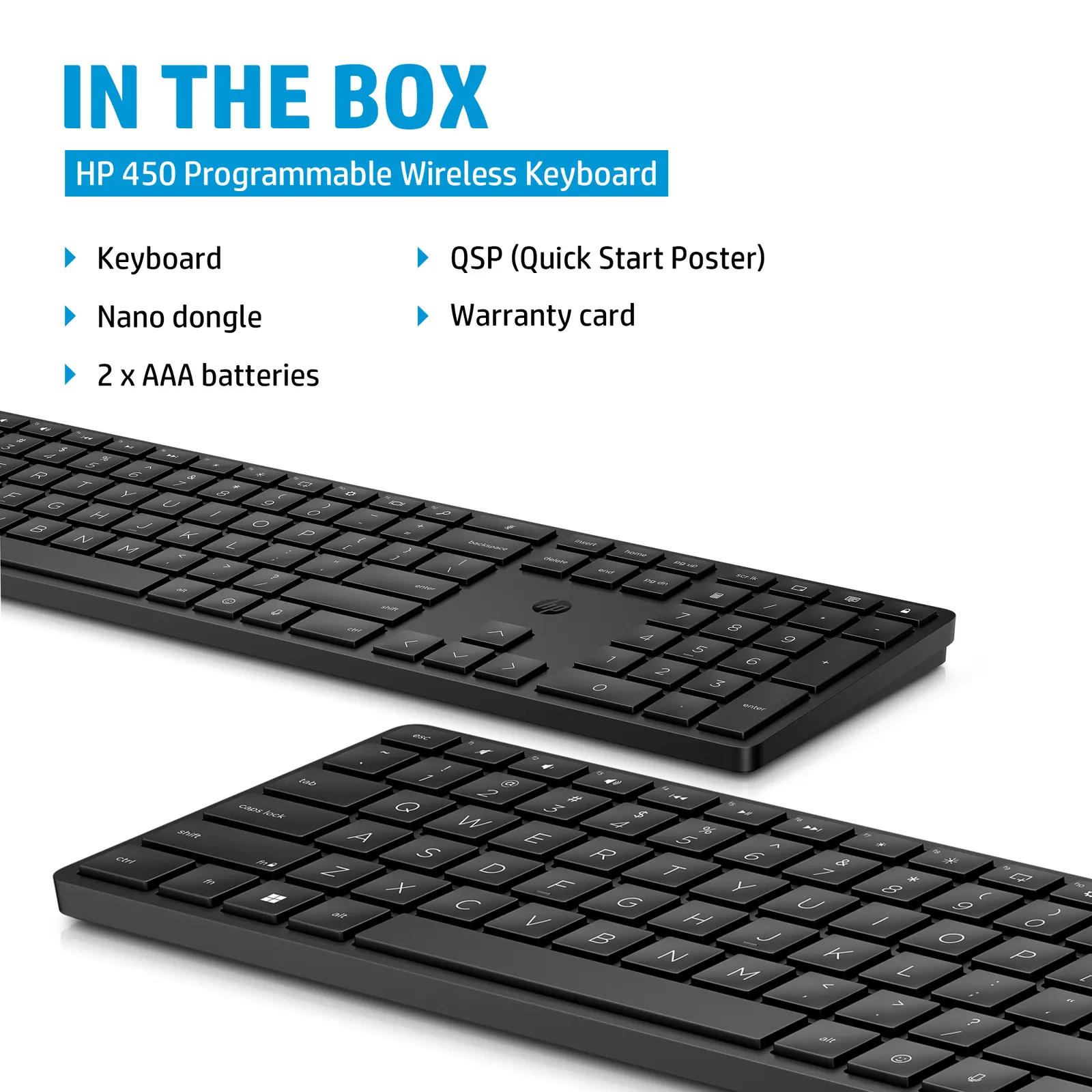 კლავიატურა HP 450 Wireless Black